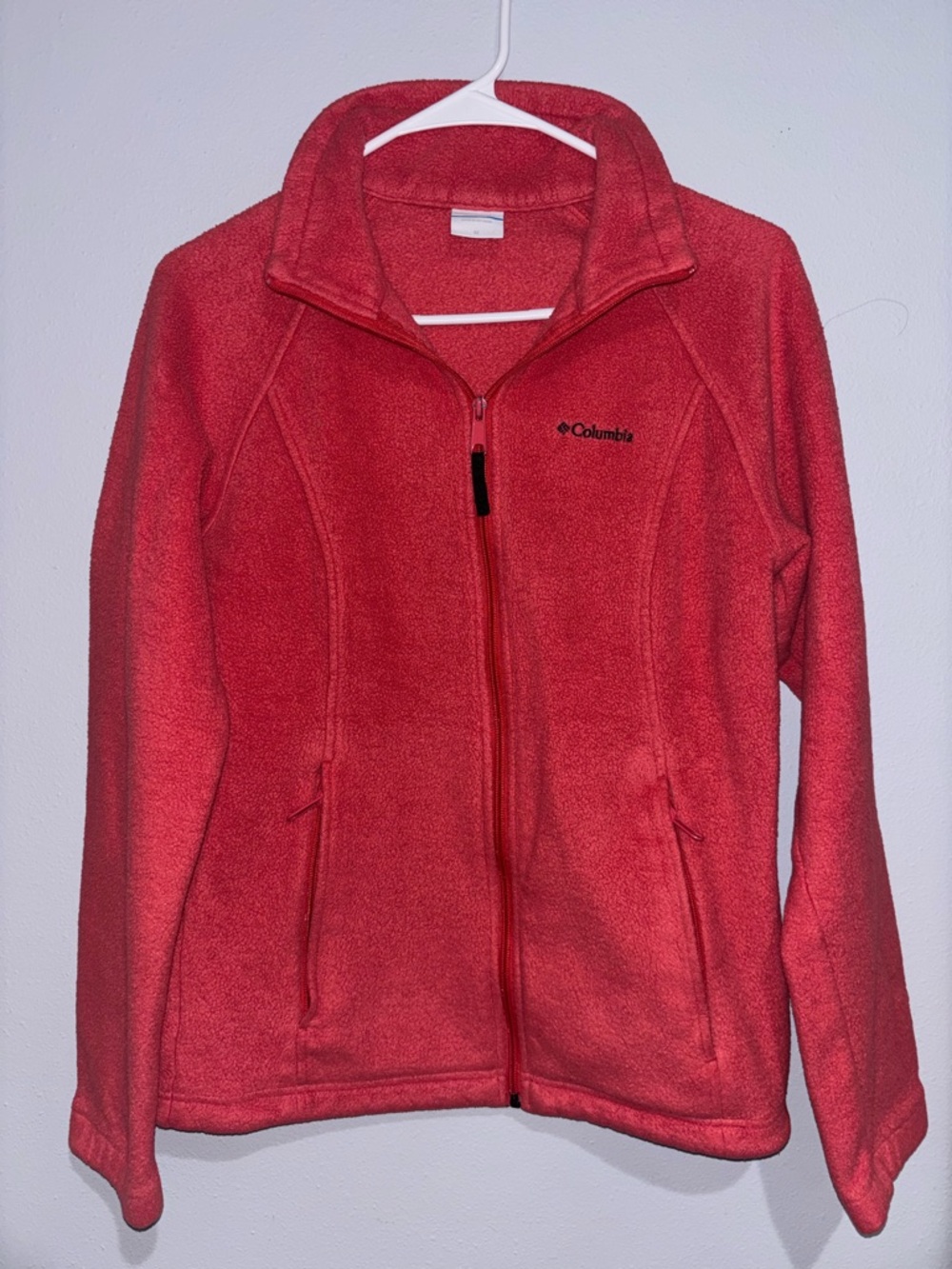 Columbia Coral Pink Half-Zip Fleece Jacket